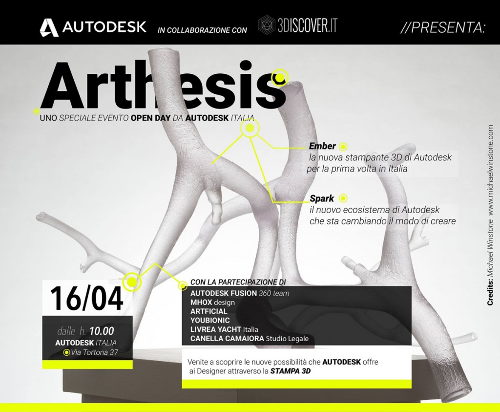 arthesis 3D printing event at milan design week 2015