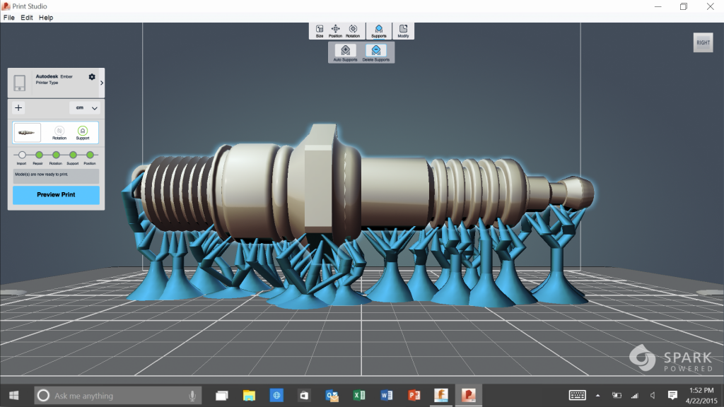 autodesk microsoft 3D printing