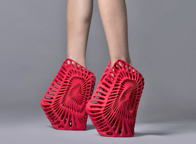 fernando romero ammonite 3D printed shoes by united nude and 3D systems at milan design week 2015