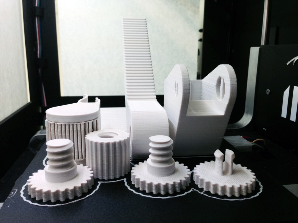 3D printed rapid diagnostic test holder being printed