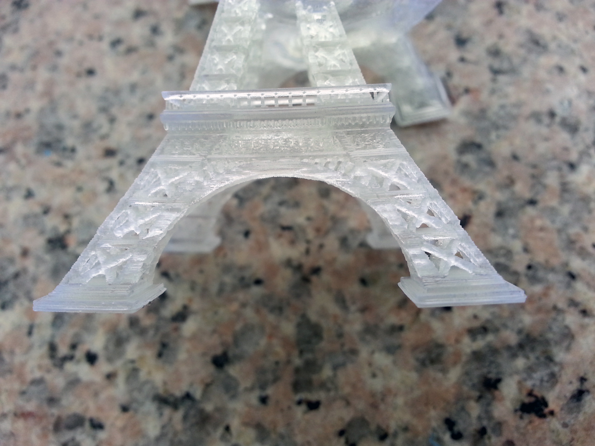 The Eiffel Tower printed at .025 mm (25 microns).