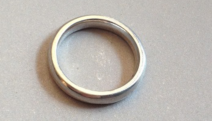 3D printed Silver ring polished i scientifica
