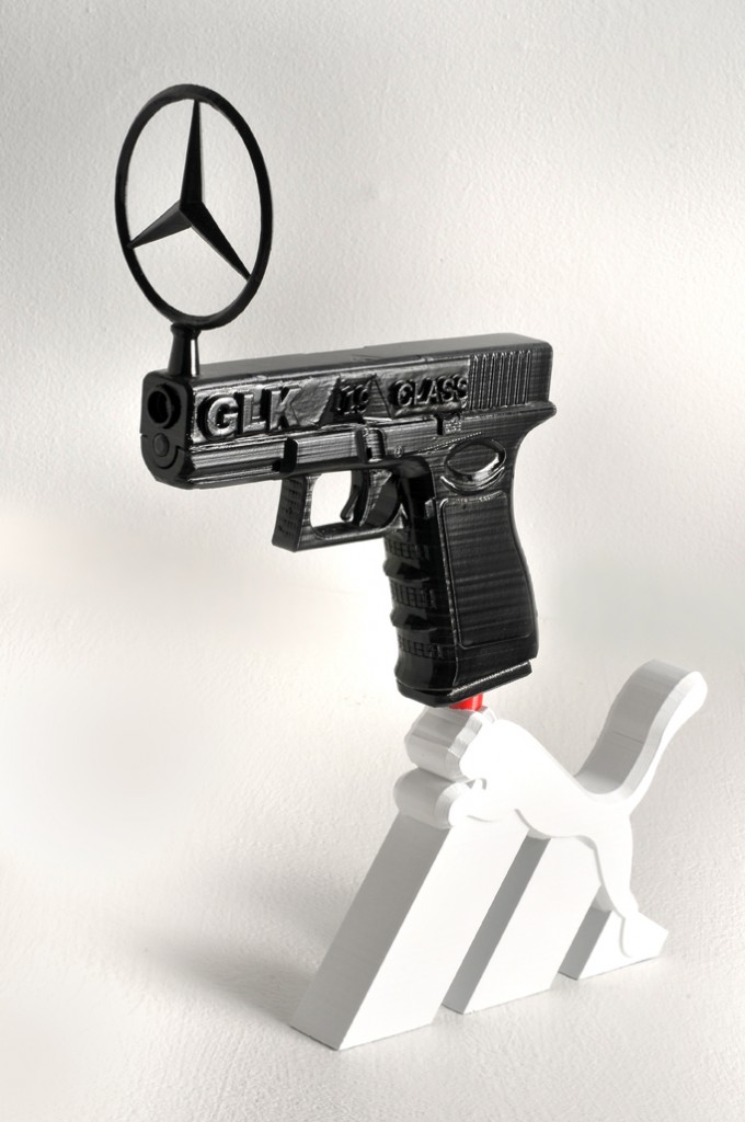 3D printed gun show by brian sandilands glock puma mercedes