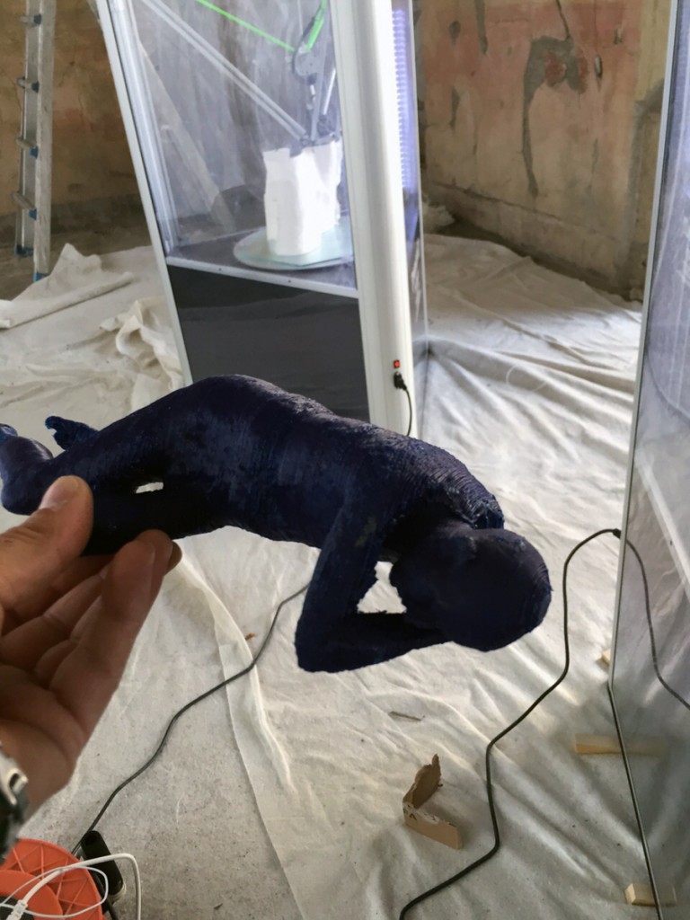 WASP 3D Prints bodies of Pompeii scale model