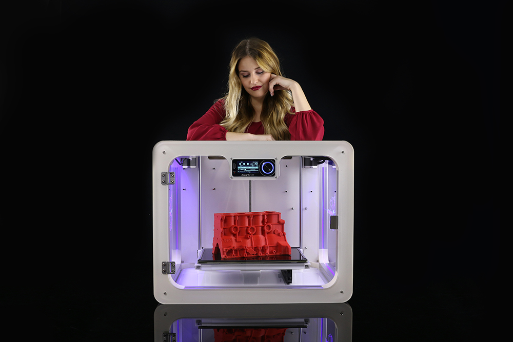 axiom 3D printer from airwolf 3D black