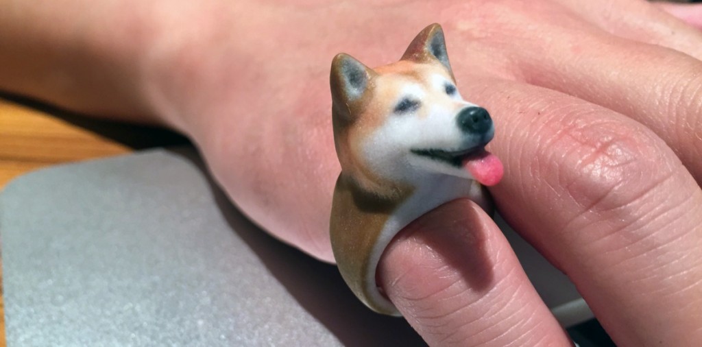 ringpet 3D printed ring made from pet head