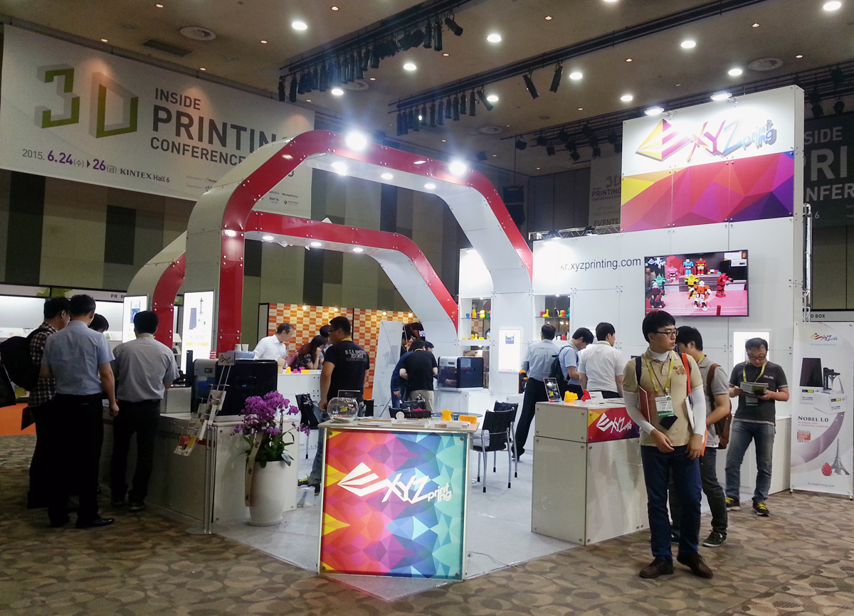 xyzprinting booth inside 3D printing seoul 2015