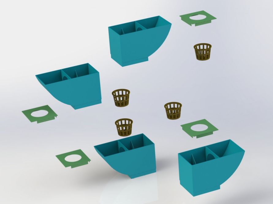 3D printable hydroponics kit from 3Dponics for weed
