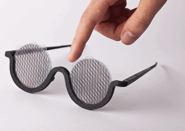 3D printed LSD MOOD glasses to replicate hallucinations