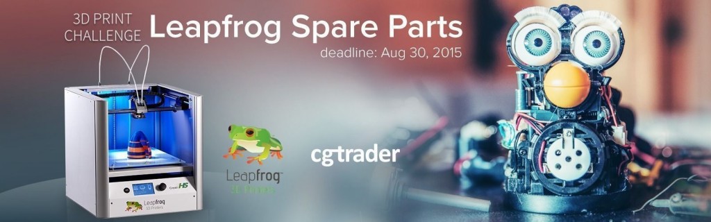 leapfrog 3D printable spare parts competition