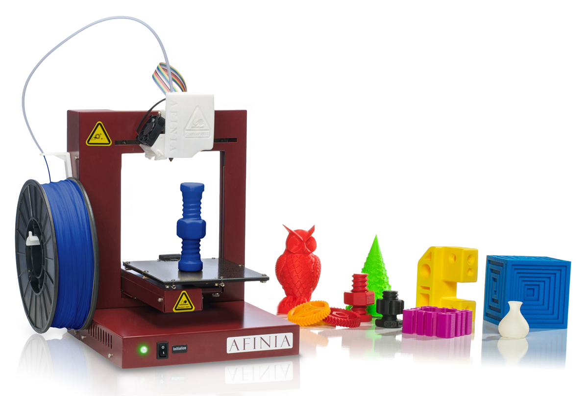 Afinia 3D Printer and Prints