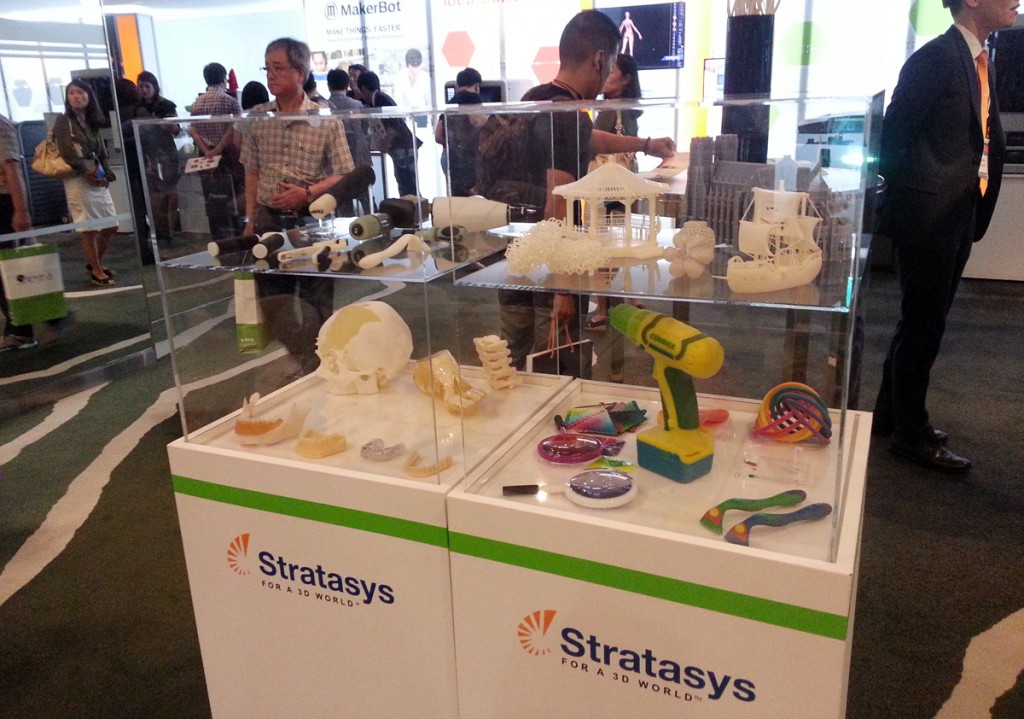 Stratasys Asia Pacific Forum 2015 3D printing hall Stratasys 3D printing booth