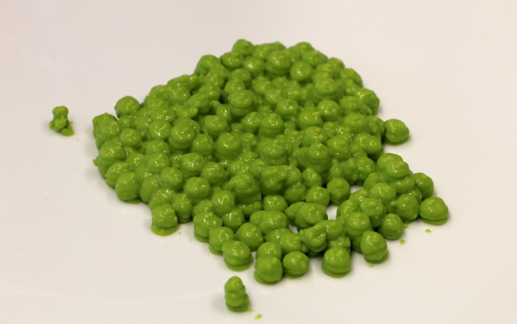 3D printed peas