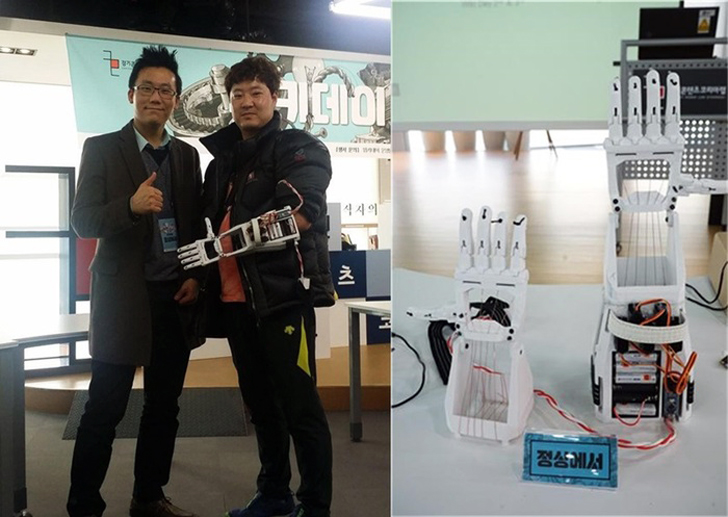 Yi Sangho 3D printing robot arms korea