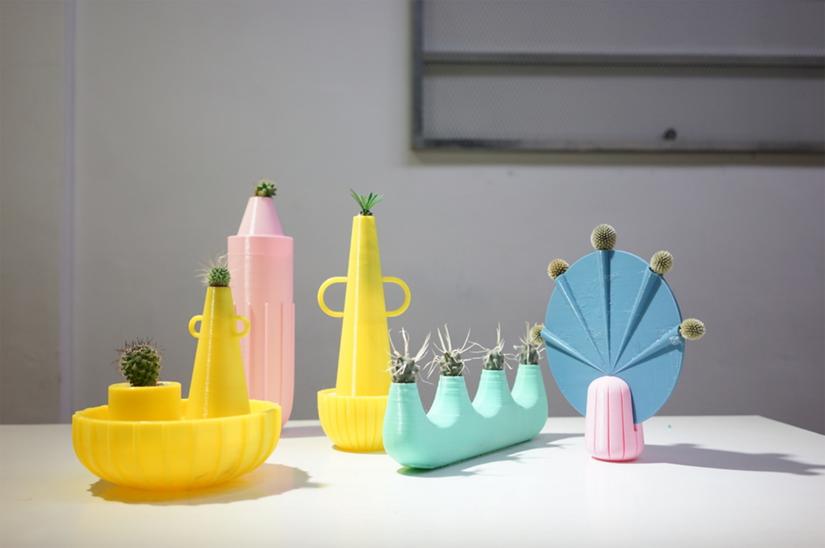 Sydney Sie 3D printed artwork for Cults and Atom Project Materialize