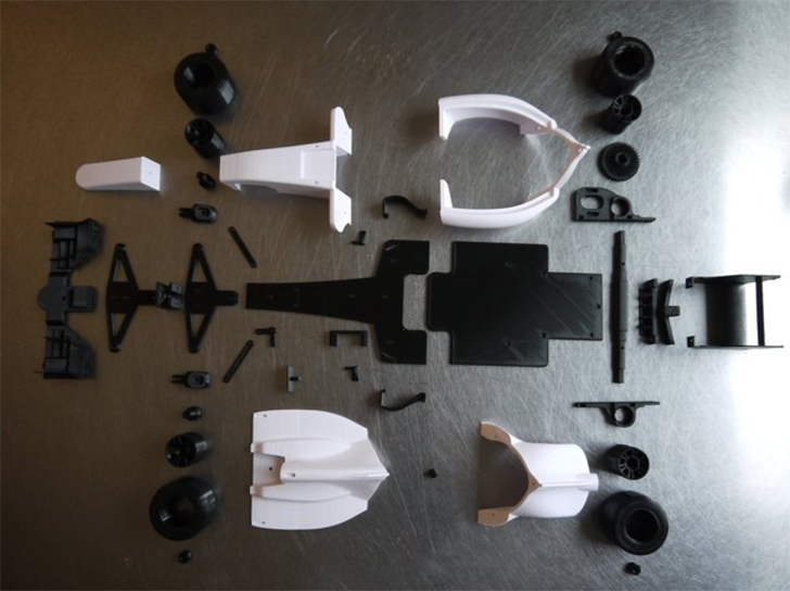Daniel Noree 3D printed R:C formula 1 car parts