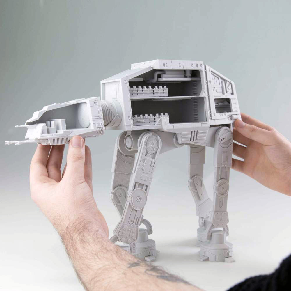 Articulated, 3D Printable AT-AT Details Inner Workings of the Side - 3D Printing Industry