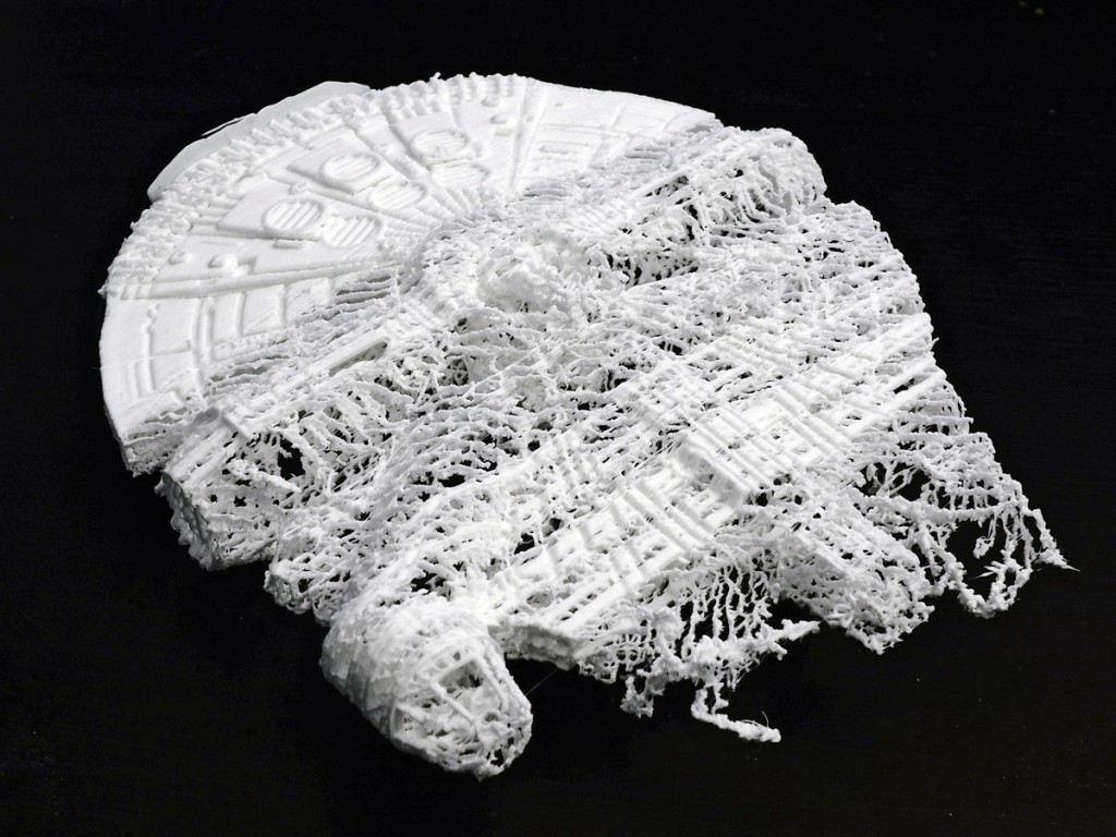 3D printed millenium falcon fail by