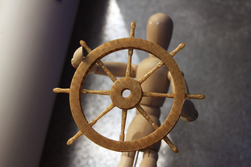 Ship steering wheel in Entwined