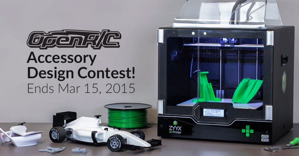 Pinshape Open RC 1 3d printing contest