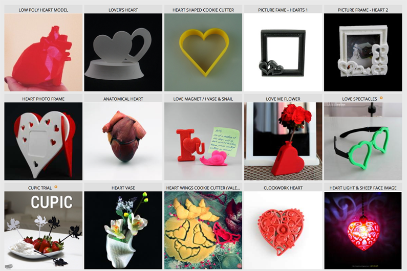 last minute 3D printable valentine's day gifts