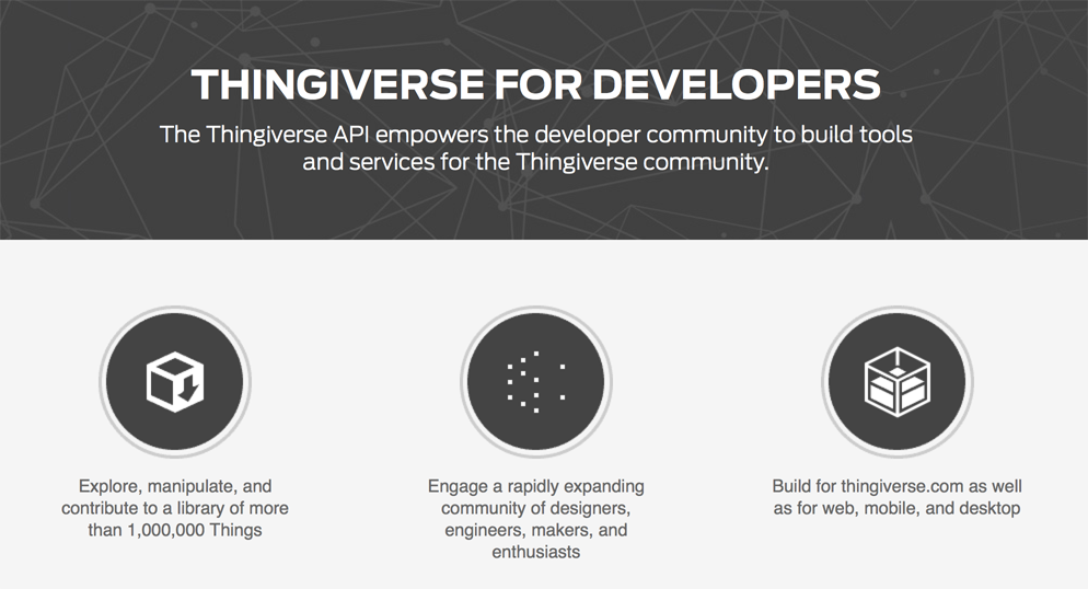 makerbot thingiverse for developers 3D printing program