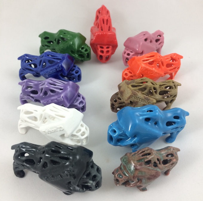 tethon 3D porcelite porcelain 3D printing material 3D prints