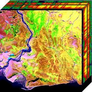 Hyperspectral image cube from NASA data.
