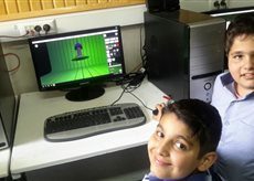 Iranian children in the Empire Maker design challenge