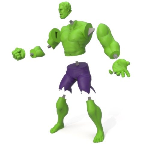 3D Printed Hulk LayerTrove