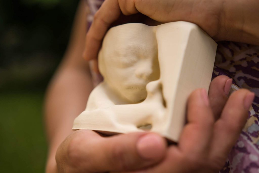 A 3D printed bas-relief. Image: In Utero 3D