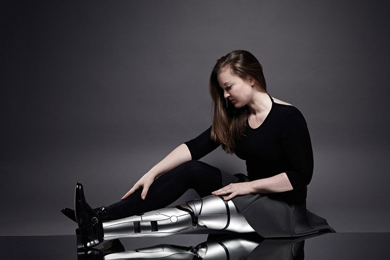 Bloomsbury Droid leg, Designed and made by Sophie de Oliveira Barata, Helen Lansdown and Michael Batty. Image: Omkaar Kotedia