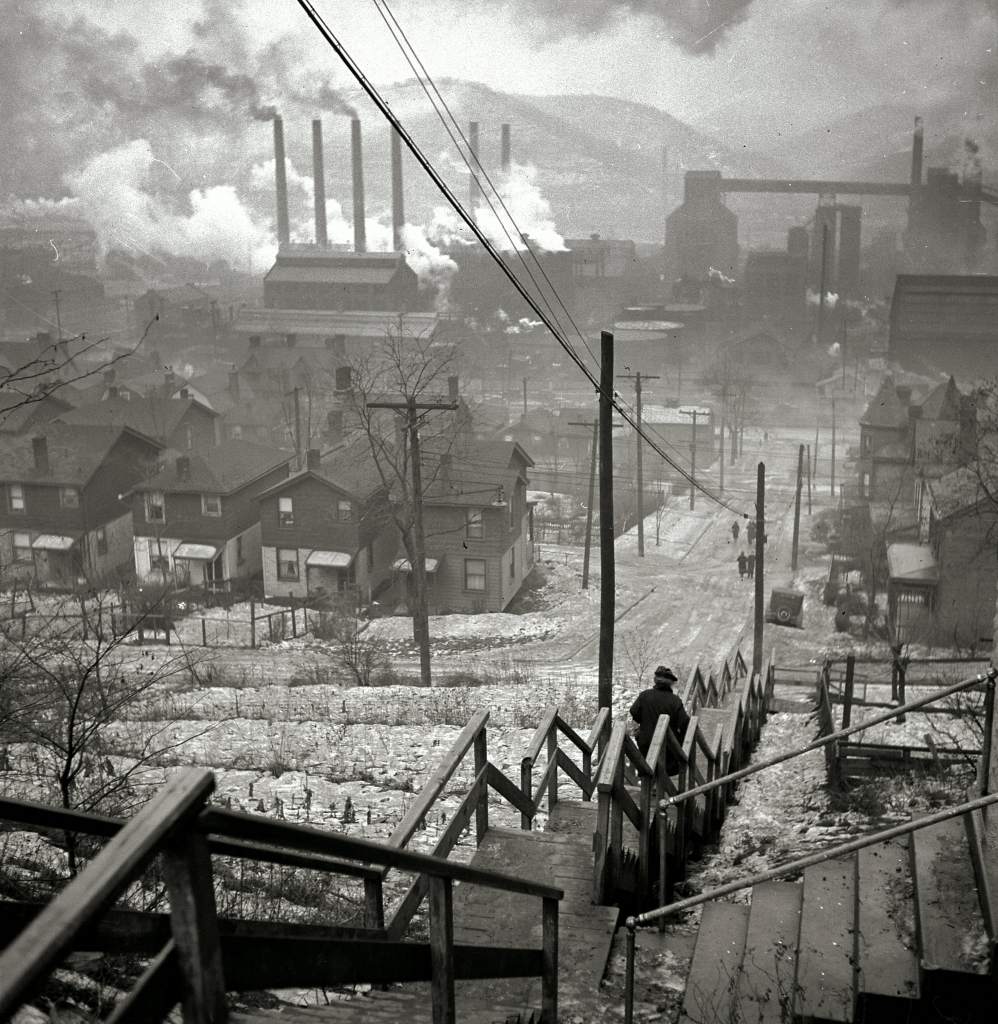 Pittsburgh Steel Manufacturing in the forties
 (Image via)