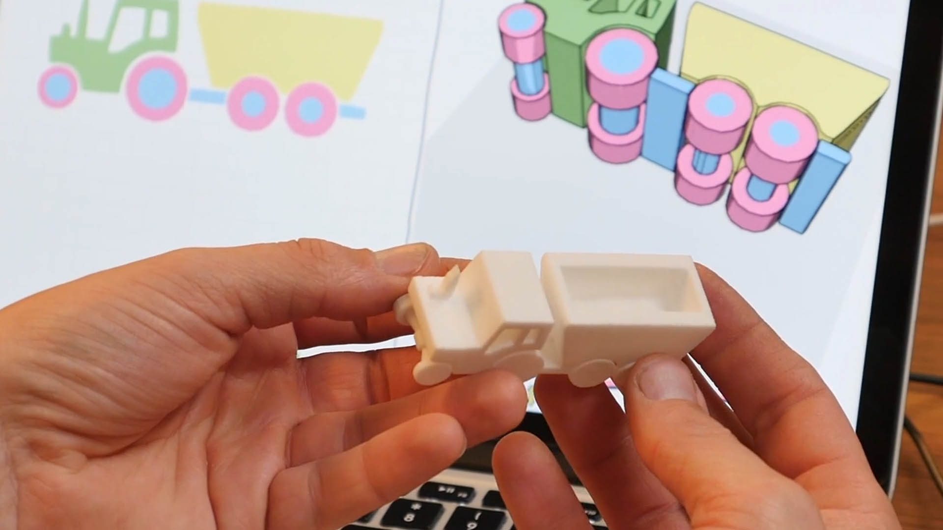 From app to printed object. Image: Doodle3D