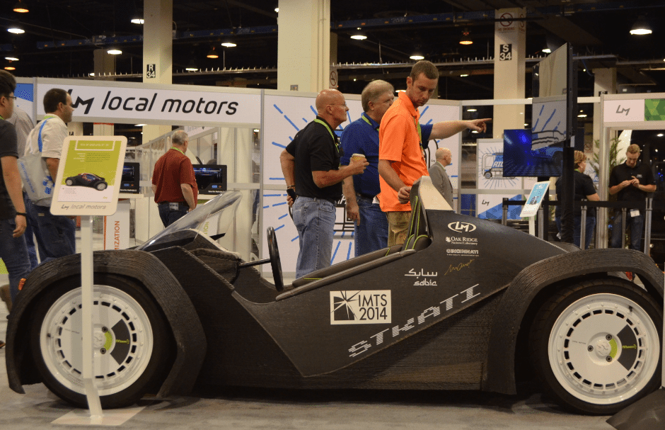 The Local Motors 3D printed Strati at IMTS 2016. Photo by Michael Petch