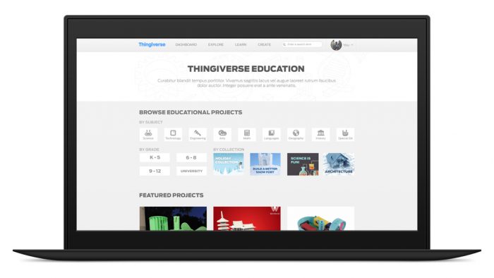 Thingiverse Education. Image: MakerBot