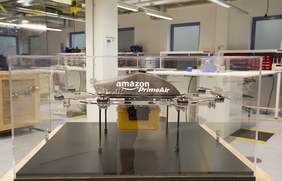 The Amazon Prime Air drone. Photo via Cambridge News. 