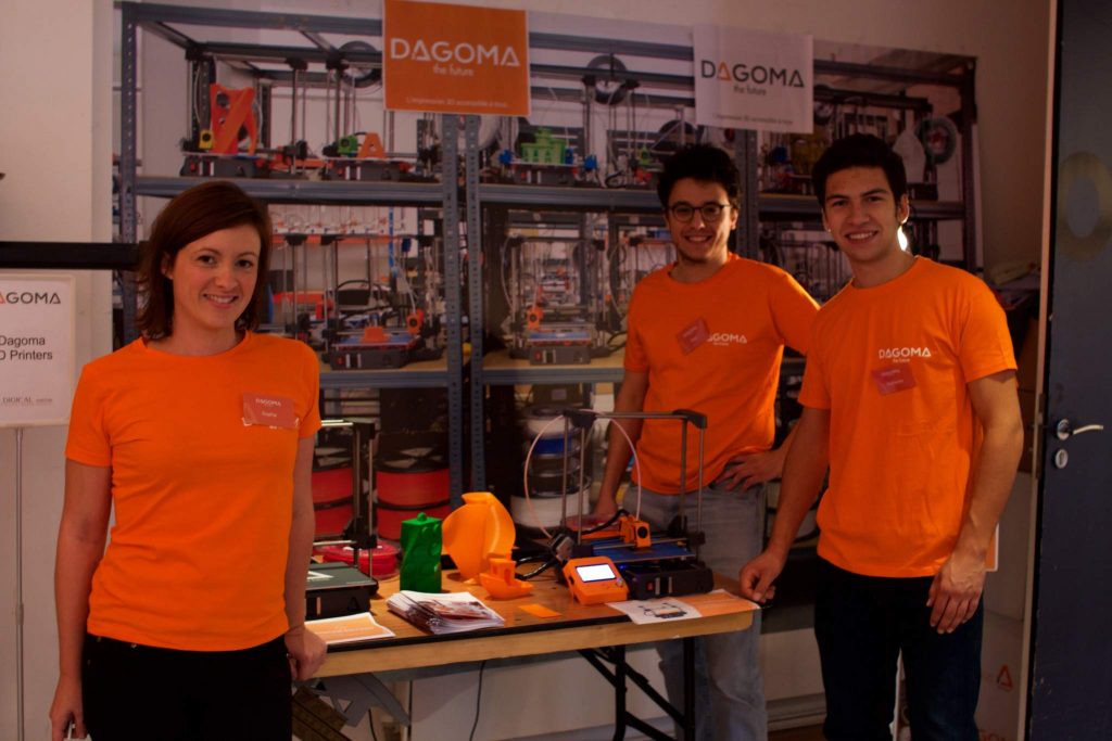 The Dagoma team at Digical 2016 Image via: iMakr at Digical