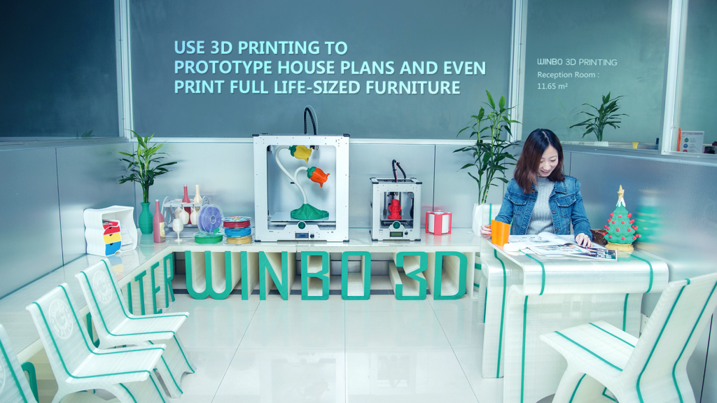 Winbo's 3D Printed Reception Room Photo via: Winbo Smart Tech Co. Ltd