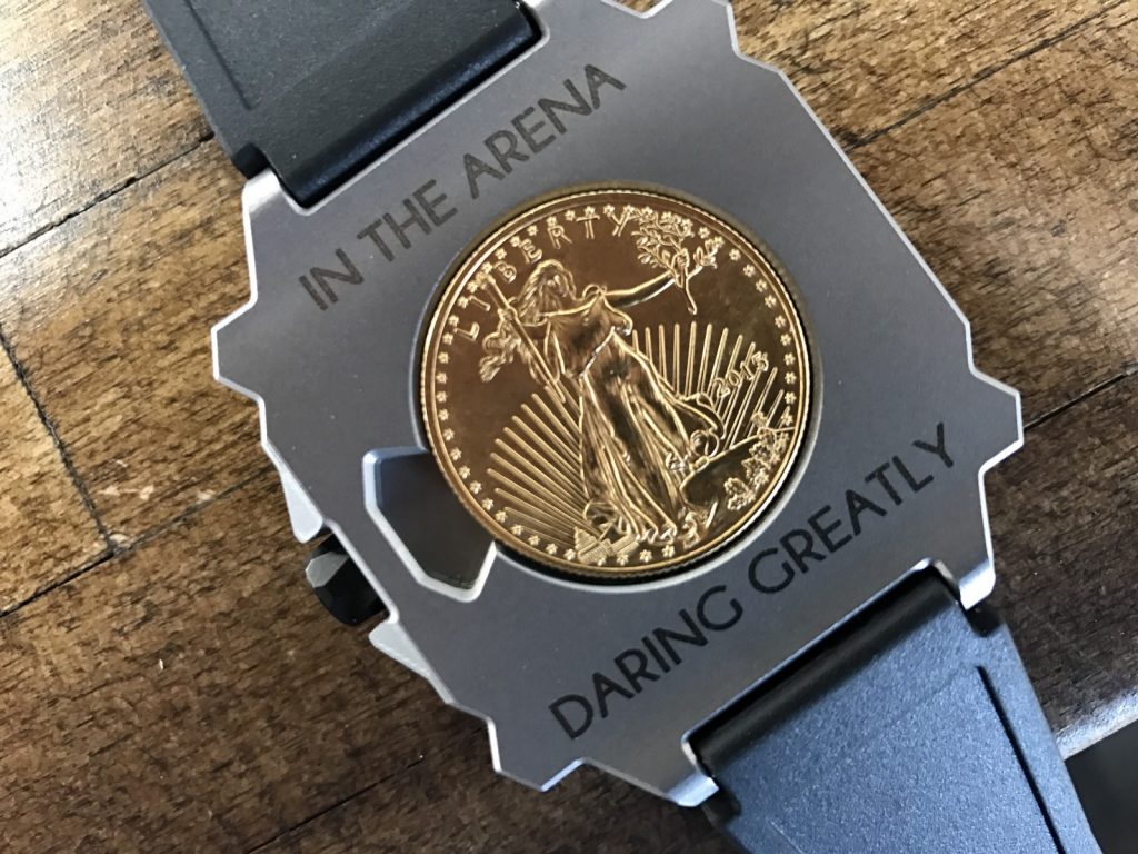 In his announcement on Medium, Pettis includes pictures of his personal Origami Watch demonstrating how each object can be custom-engraved, adding that their is a 'power' to this type of personalization.