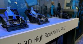 HP Multi Jet Fusion promises high reuse of materials. Photo by Michael Petch.