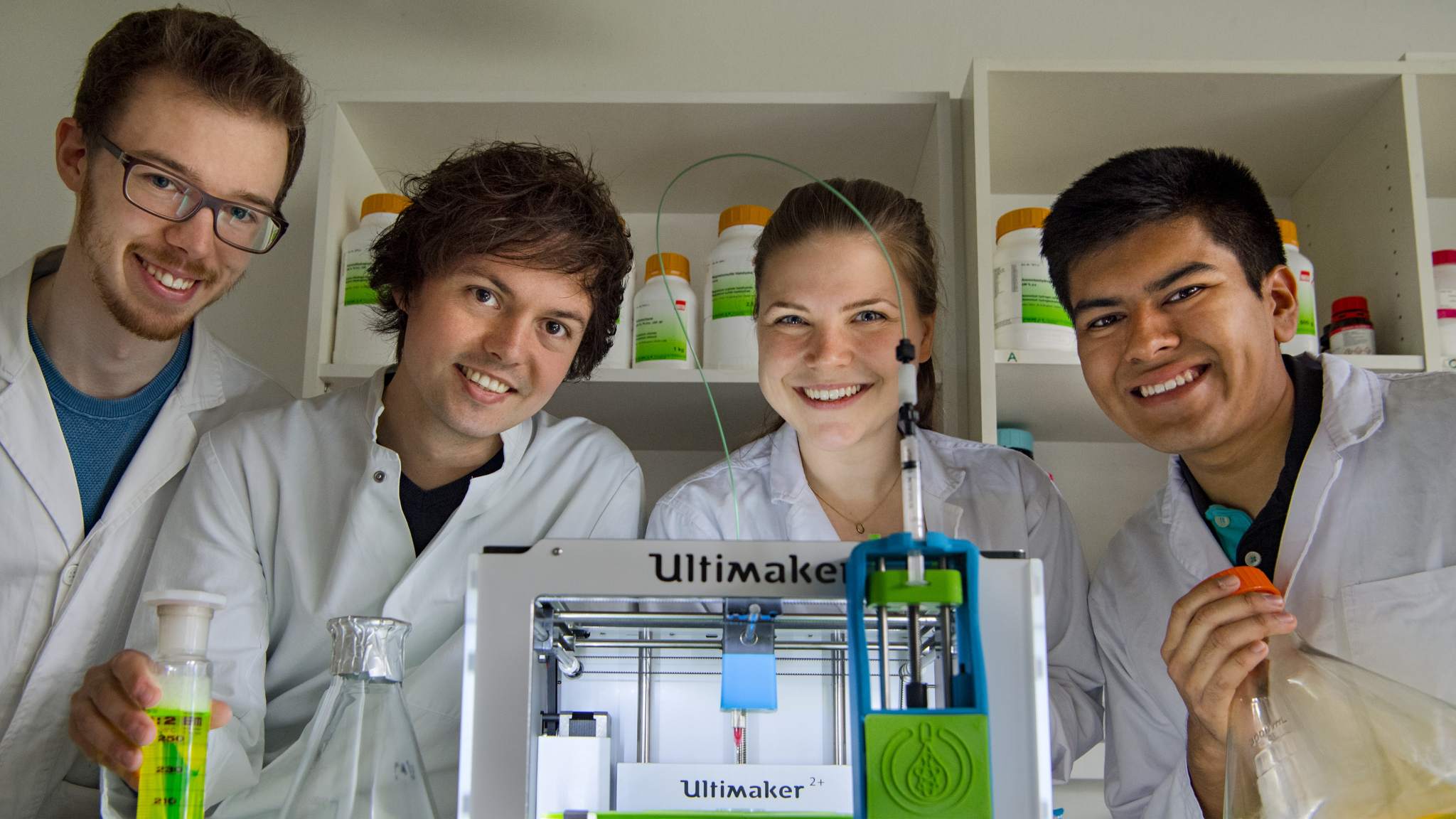 Part of the research team: Julian Hofmann, Christoph Gruber, Luisa Krumwiede and Javier Luna Mazari. Image via: Technical University of Munich