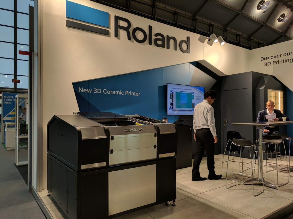 Roland AG ceramic 3D printer. Photo by Michael Petch.