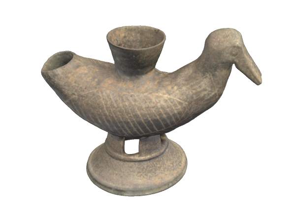 Duck-shaped vessel part of the Daejeon Health Sciences College Museum collection. Image via: 3Dupndown