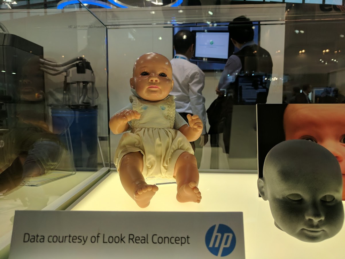 HP MJF on display at formnext 2016. Photo by Michael Petch