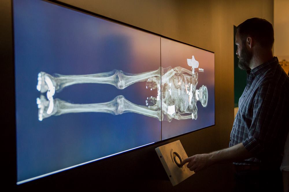 Interactive CT scan of a mummy Photo by: Jane Ion via Powerhouse Museum on Facebook