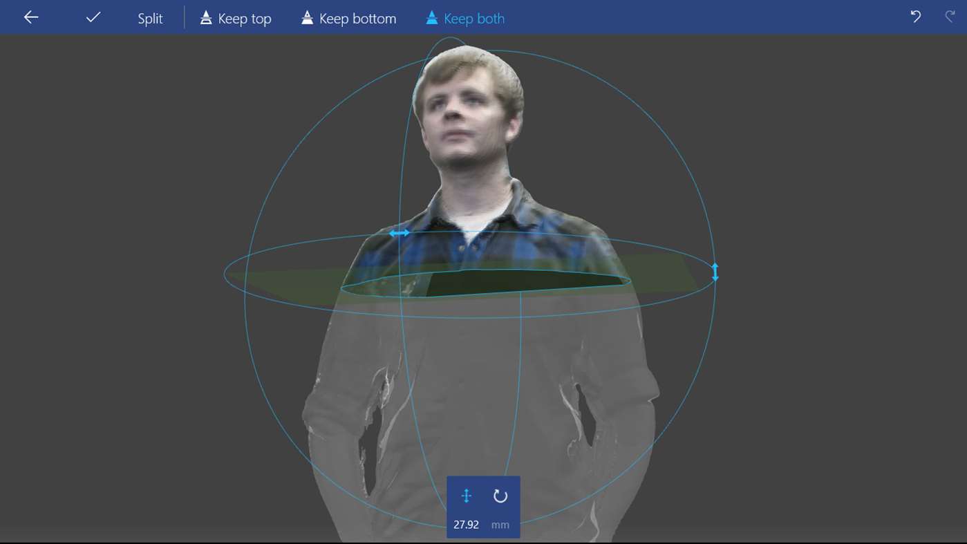 The app enables 3D scanning through use of a smartphone camera. Image via Microsoft. 