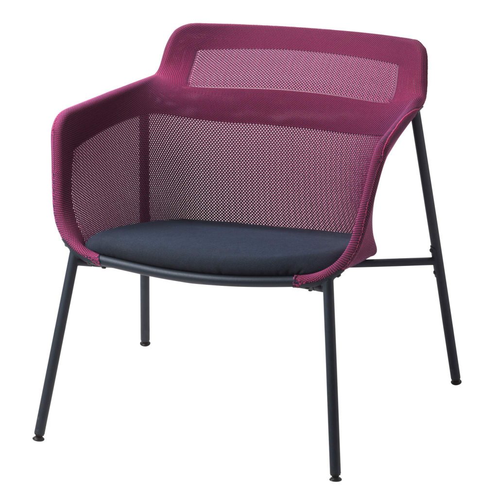 The 3D knitted matali crasset chair design. Photo via: Dezeen