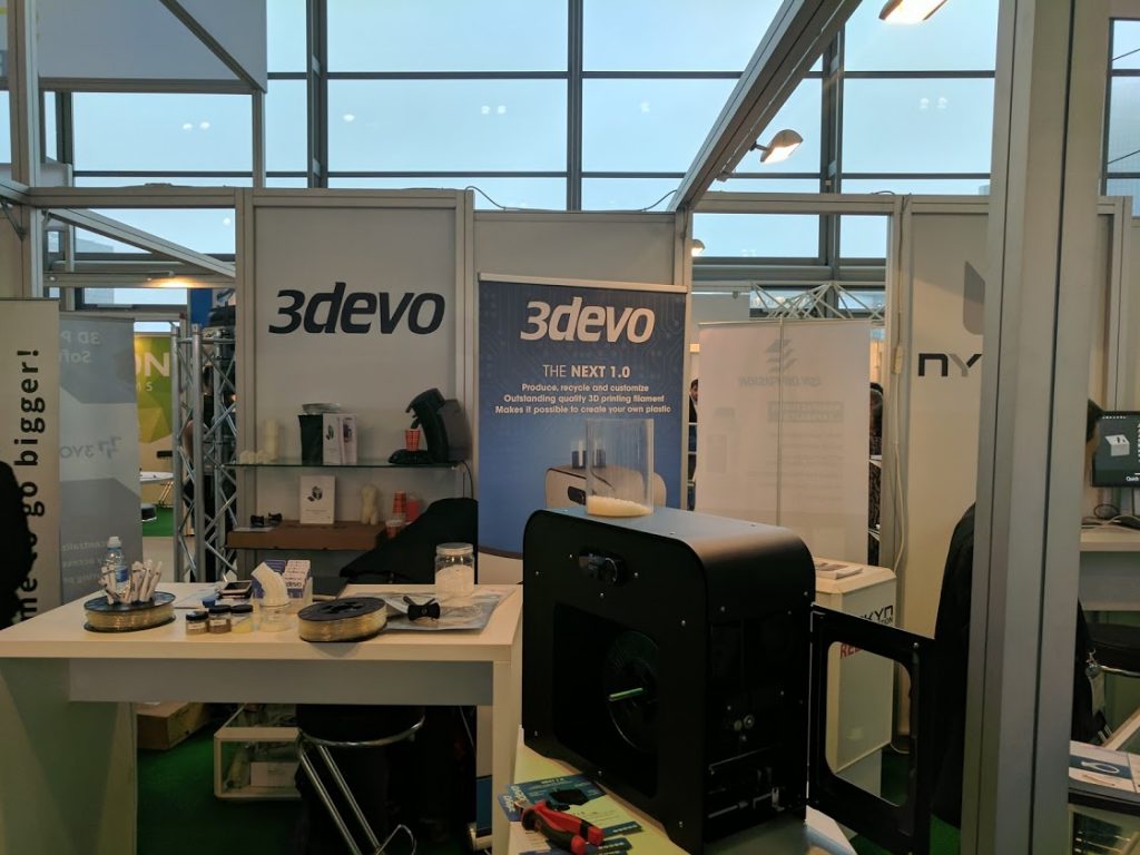 3Devo Next 1.0 Industrial Desktop 3D printing filament extruder. Photo by Michael Petch.