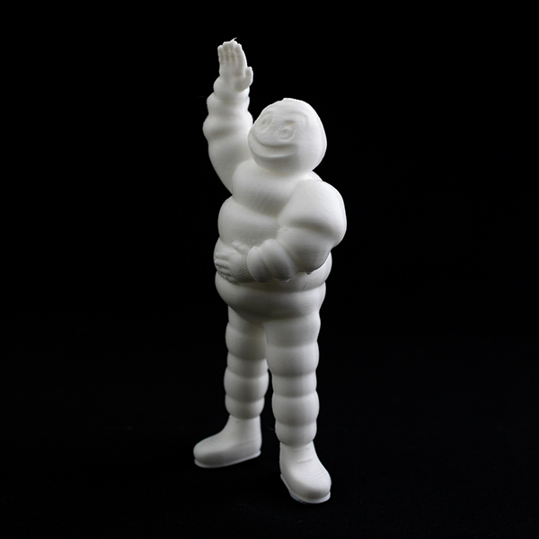3D printed Michelin Man, otherwise known as Bibendum. Photo via MyMiniFactory user Michael A. Parker.